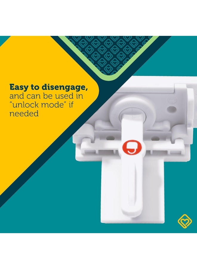 Safety 1st Secure-to-Explore Adhesive Locks (12 Locks), White - Image 3