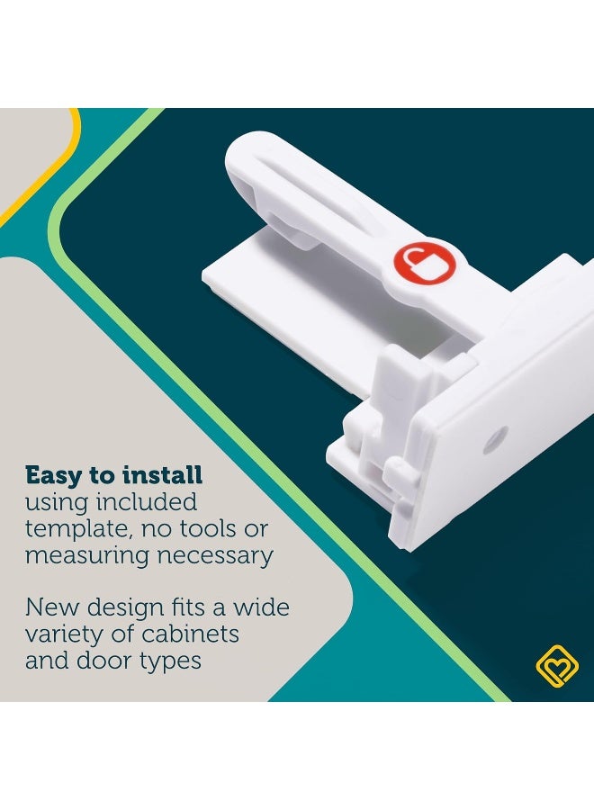 Safety 1st Secure-to-Explore Adhesive Locks (12 Locks), White - Image 5