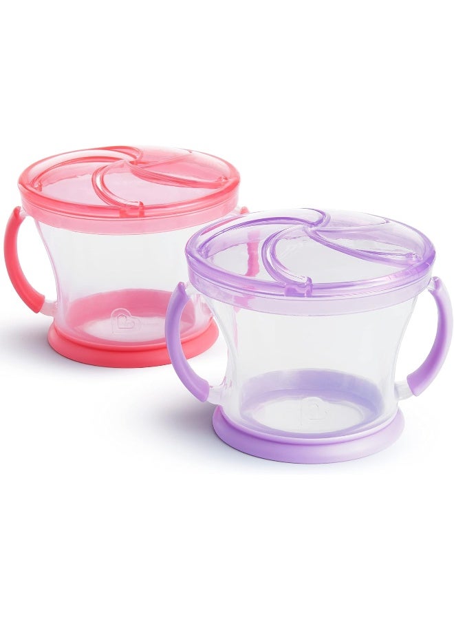 مونشكين MunchkinÂ® Happy Snacker Snack Catcher and Toddler Weighted Straw Sippy Cup Set - Image 5
