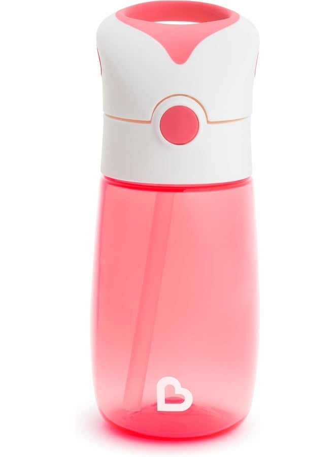 مونشكين كوب مunchkin القابل للطي مع قشة، 12 أونصة، وردي - Image 1