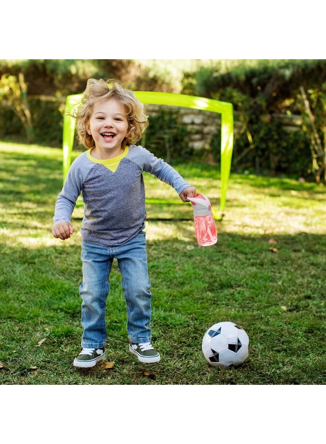 مونشكين كوب مunchkin القابل للطي مع قشة، 12 أونصة، وردي - Image 3