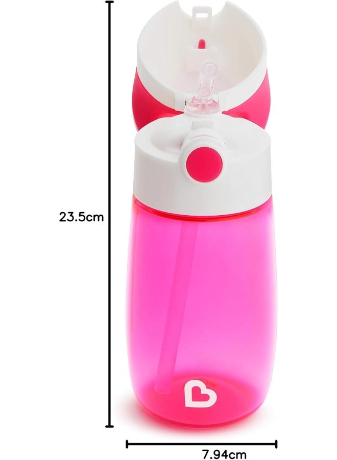 مونشكين كوب مunchkin القابل للطي مع قشة، 12 أونصة، وردي - Image 5