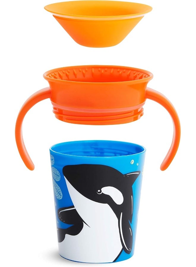 مونشكين Munchkin Miracle 360 Wildlove Trainer Cup, 6 Oz, Orca - Image 5