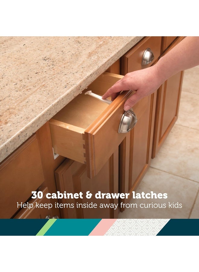 Safety 1st Home Safeguarding and Childproofing Set (80 Pcs), White - Image 5