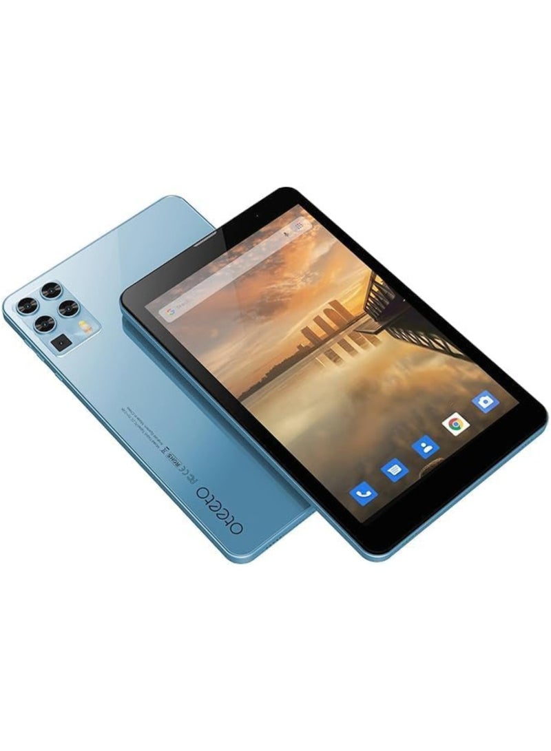 أوتيتو Tab 8 5G Android Tablet PC – 8-Inch HD Display, 8GB RAM 256GB ROM, Octa-Core Processor, Dual Camera, 5000mAh Battery, Wi-Fi + SIM Support, Bluetooth, Type-C Fast Charging, with Keyboard – Ideal for Study, Office, and Entertainment - Sky Blue - Image 2