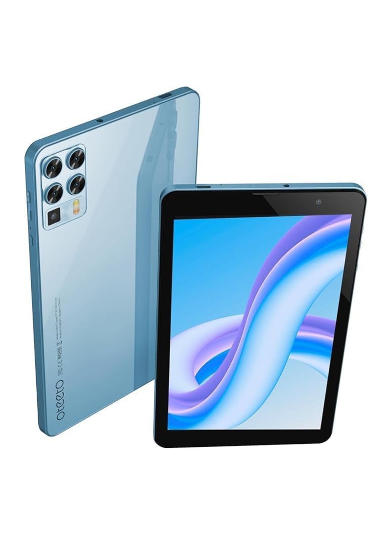 أوتيتو Tab 8 5G Android Tablet PC – 8-Inch HD Display, 8GB RAM 256GB ROM, Octa-Core Processor, Dual Camera, 5000mAh Battery, Wi-Fi + SIM Support, Bluetooth, Type-C Fast Charging, with Keyboard – Ideal for Study, Office, and Entertainment - Sky Blue - Image 4