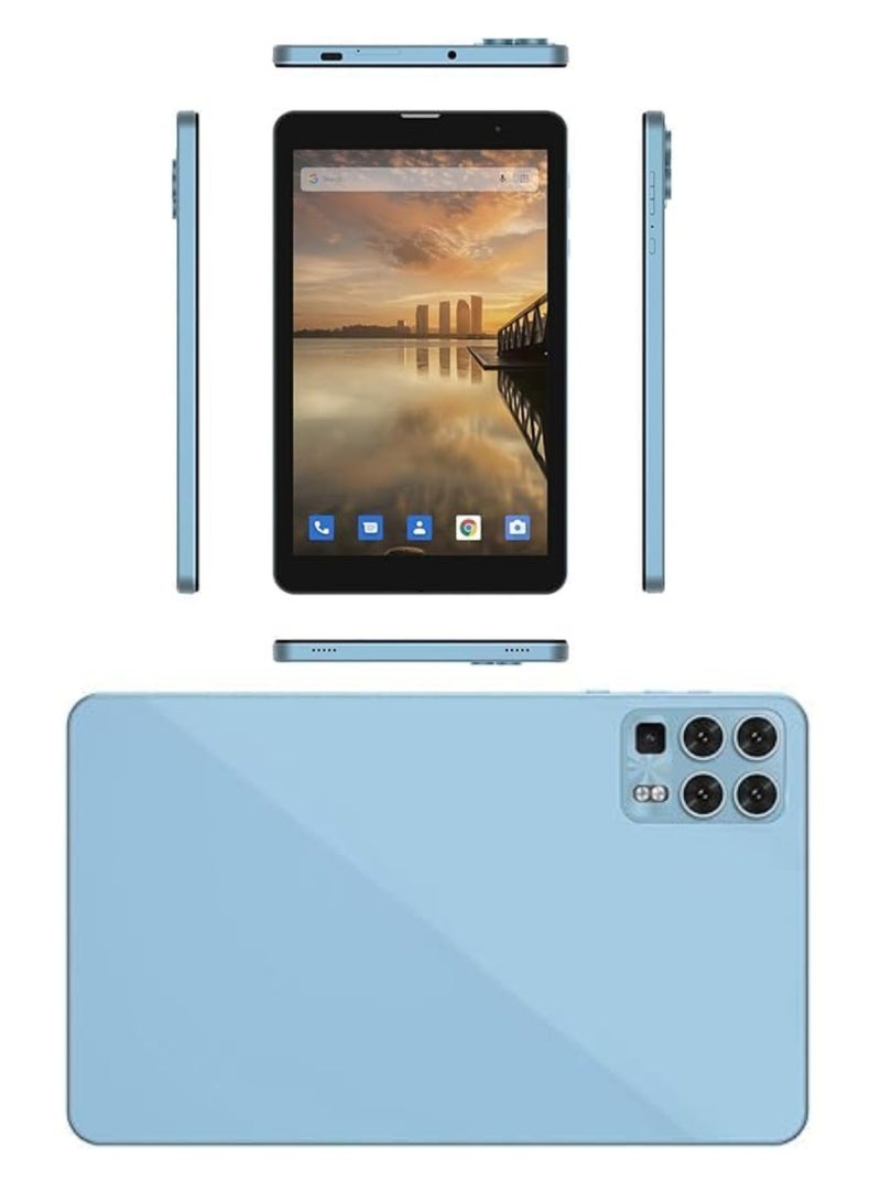أوتيتو Tab 8 5G Android Tablet PC – 8-Inch HD Display, 8GB RAM 256GB ROM, Octa-Core Processor, Dual Camera, 5000mAh Battery, Wi-Fi + SIM Support, Bluetooth, Type-C Fast Charging, with Keyboard – Ideal for Study, Office, and Entertainment - Sky Blue - Image 3