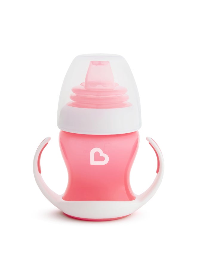 مونشكين Munchkin® Gentle™ Transition Sippy Trainer Cup, 4 Ounce, Pink - Image 1