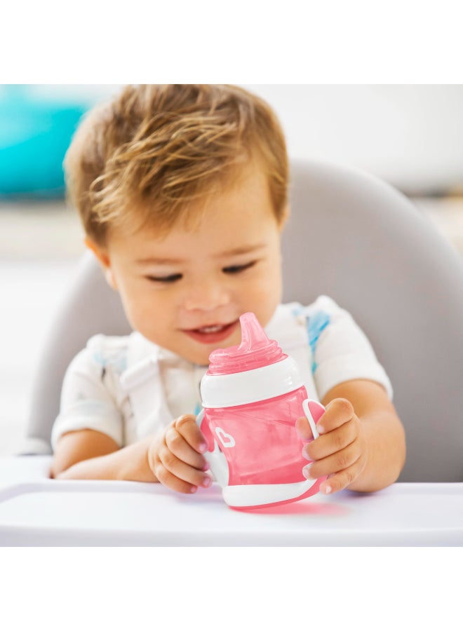 مونشكين Munchkin® Gentle™ Transition Sippy Trainer Cup, 4 Ounce, Pink - Image 4