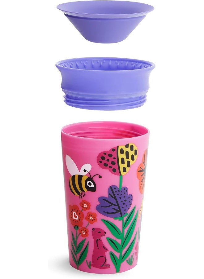 مونشكين Munchkina Miraclea 360 WildLove Sippy Cup, 9 Oz, 2 Pack, Bee/Lemur - Image 4