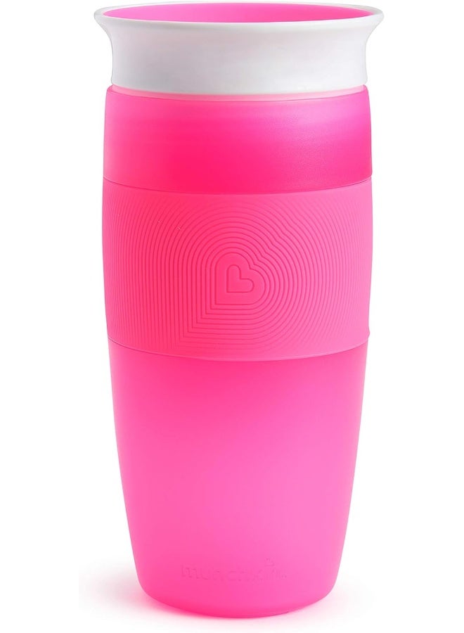 مونشكين Munchkin Miracle 360 Sippy Cup, 14 Oz., Pink - Image 1