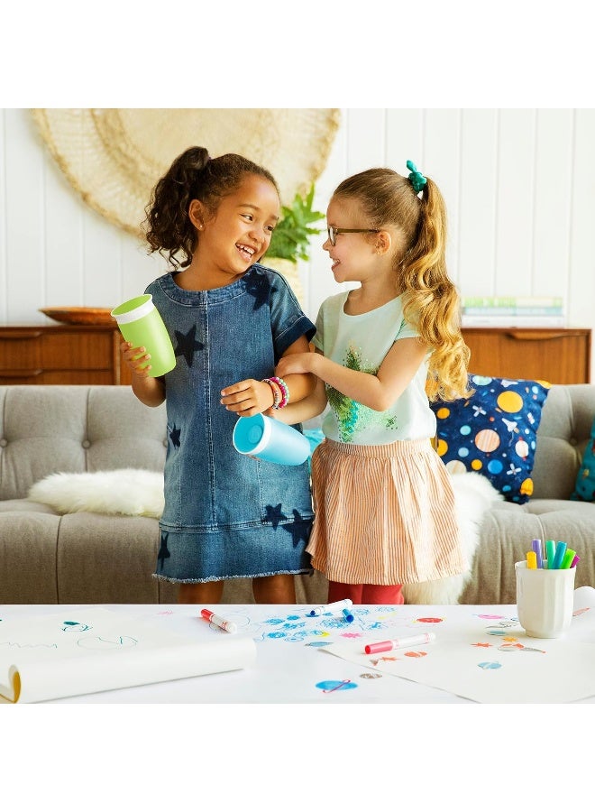 مونشكين Munchkin Miracle 360 Sippy Cup, Green/Blue, 10 Oz, 2 Count - Image 2