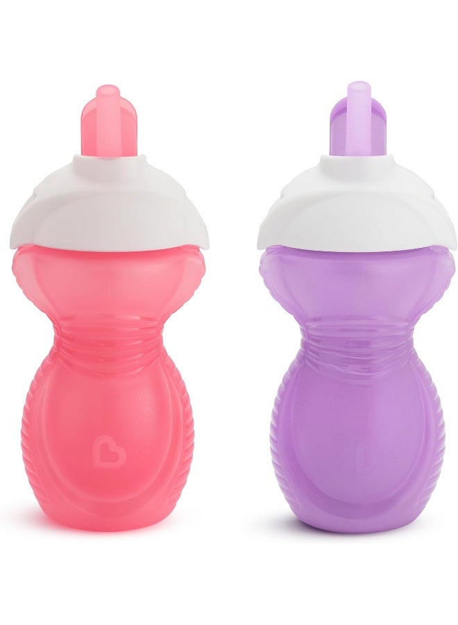 مونشكين كوب مunchkin كليك لوك بقشة قابلة للطي، وردي/بنفسجي، 9 أونصات، 2 عدد - Image 1