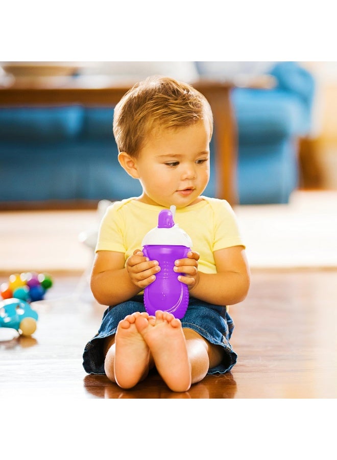 مونشكين كوب مunchkin كليك لوك بقشة قابلة للطي، وردي/بنفسجي، 9 أونصات، 2 عدد - Image 2