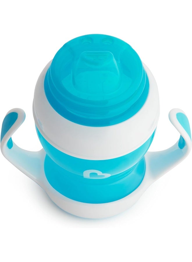مونشكين MunchkinÂ® Gentleâ„¢ Transition Sippy Trainer Cup, 4 Ounce, 2 Pack, Blue - Image 5