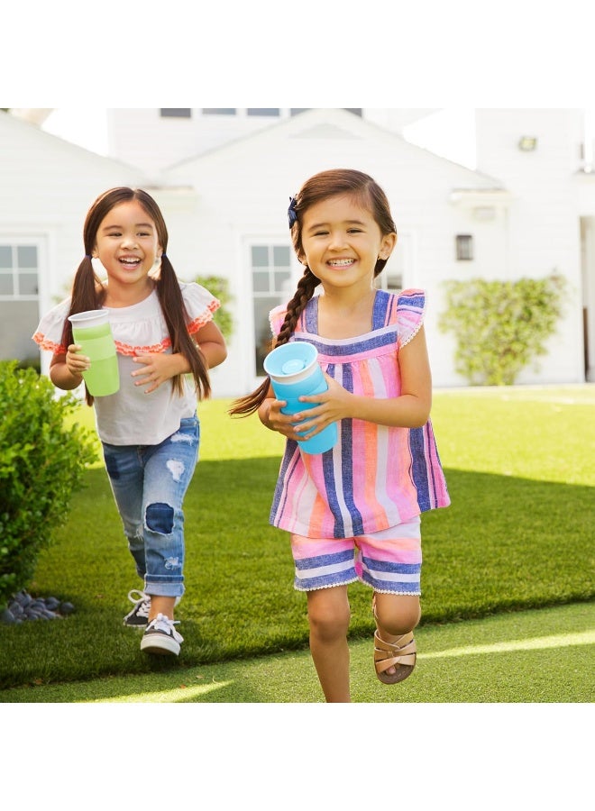 مونشكين Munchkin Sippy Cup for Toddlers, Miracle 360 Cup, 14 Ounce, Green - Image 5