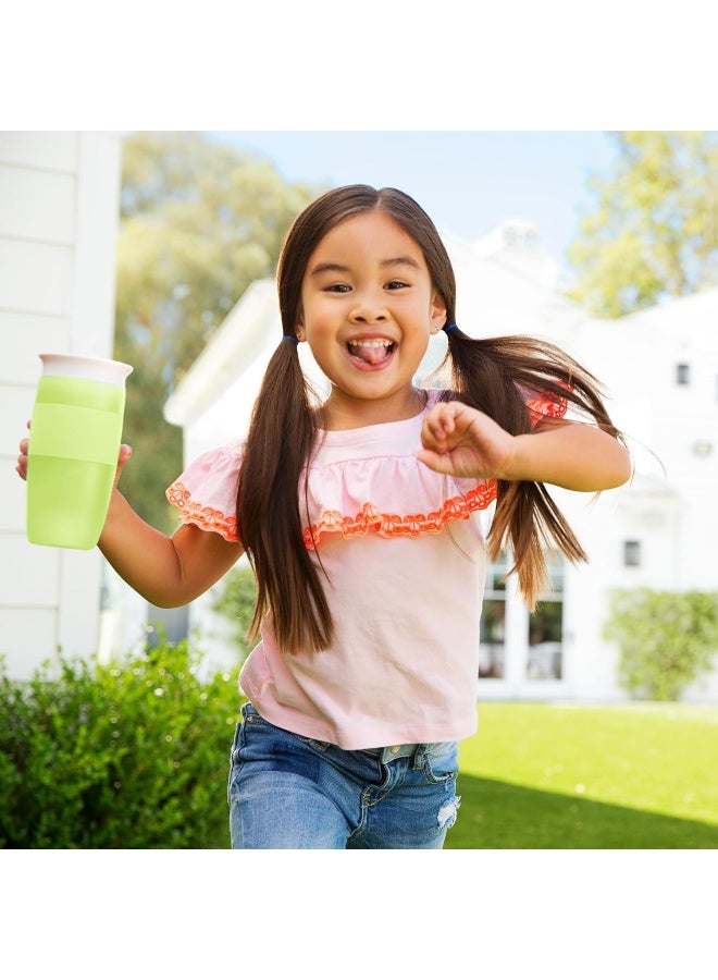 مونشكين Munchkin Sippy Cup for Toddlers, Miracle 360 Cup, 14 Ounce, Green - Image 4
