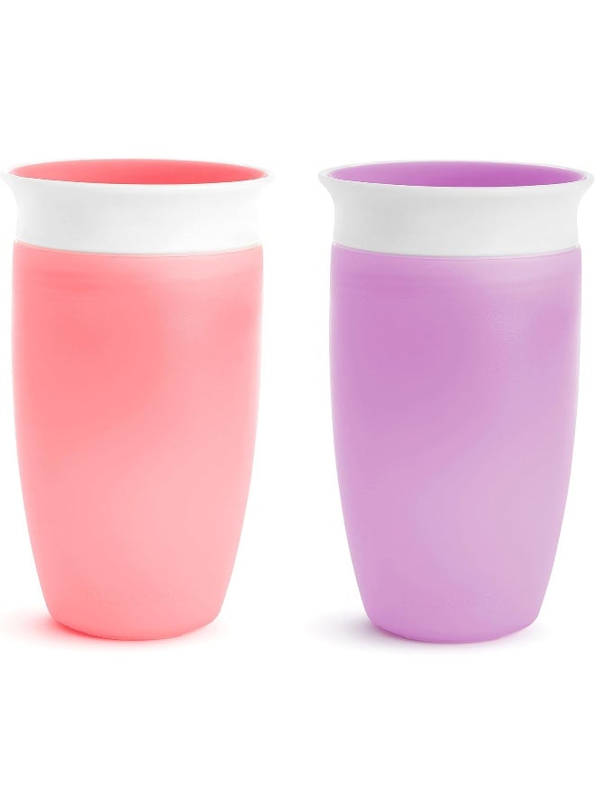مونشكين Munchkin 10Oz MiracleÂ® 360Â° Sippy Cup - 2Pk (Pink/Purple) - Image 1