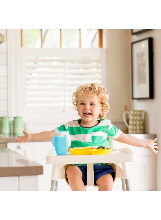 مونشكين Munchkin® Miracle® 360 Trainer Sippy Cup with Handles, Spill Proof, 7 Ounce, 2 Pack, Green/Blue - Image 3