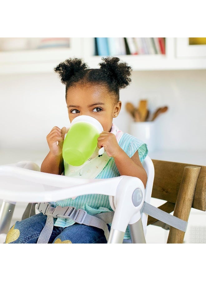 مونشكين Munchkin® Miracle® 360 Trainer Sippy Cup with Handles, Spill Proof, 7 Ounce, 2 Pack, Green/Blue - Image 2