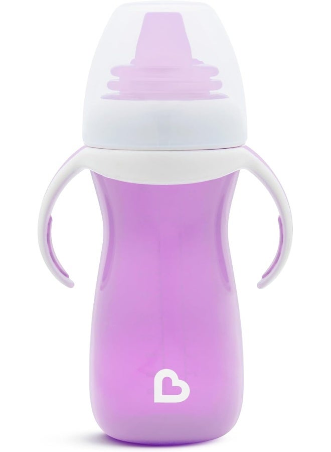 مونشكين كوب شرب مunchkin® جنتل™ مع مقبض تدريب، 10 أونصات، بنفسجي - Image 1