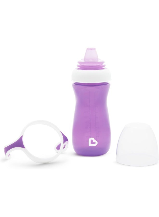 مونشكين كوب شرب مunchkin® جنتل™ مع مقبض تدريب، 10 أونصات، بنفسجي - Image 2