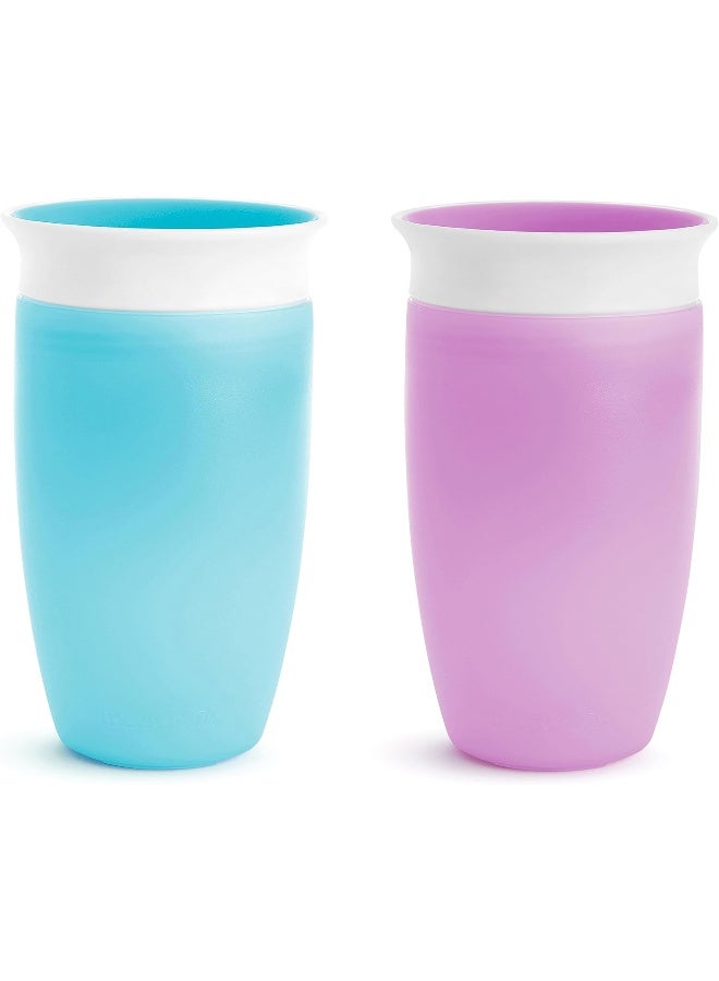 مونشكين MunchkinÂ® MiracleÂ® 360 Toddler Sippy Cup, Blue/Purple, 10 Oz, 2 Count - Image 1
