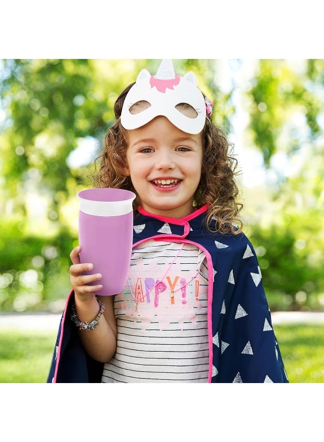 مونشكين MunchkinÂ® MiracleÂ® 360 Toddler Sippy Cup, Blue/Purple, 10 Oz, 2 Count - Image 2