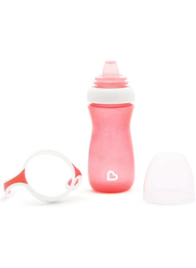 مونشكين كوب شرب مunchkin® جنتل™ مع مقابض تدريب، 10 أونصة، وردي - Image 2
