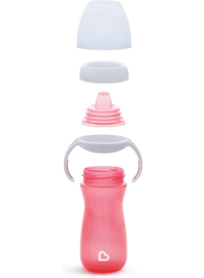 مونشكين كوب شرب مunchkin® جنتل™ مع مقابض تدريب، 10 أونصة، وردي - Image 4