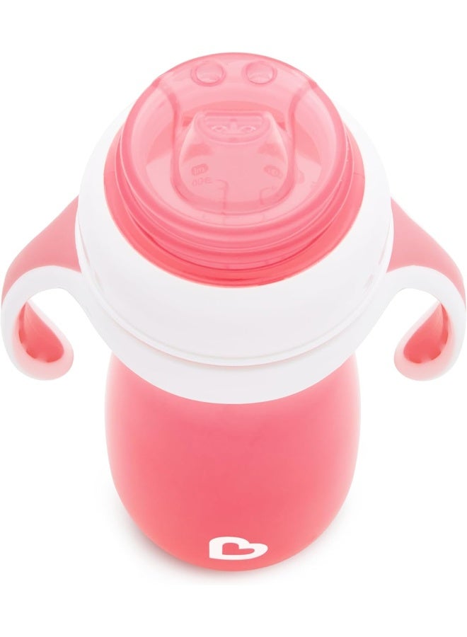 مونشكين كوب شرب مunchkin® جنتل™ مع مقابض تدريب، 10 أونصة، وردي - Image 3