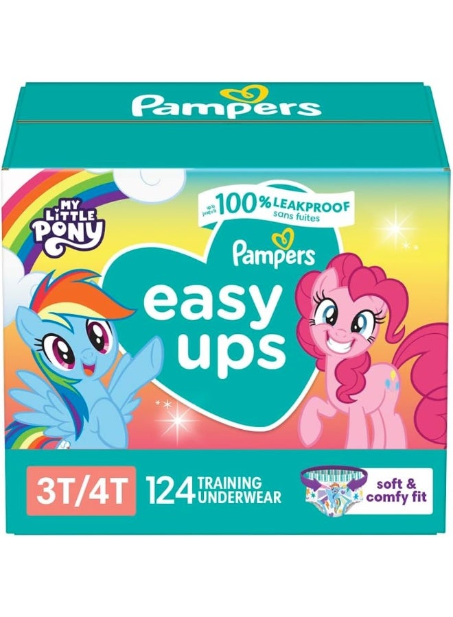 بامبرز حفاضات بامبرز إيزي أبس التدريبية للفتيات، مقاس 3T-4T، 5 حفاضات، 124 قطعة - Image 1