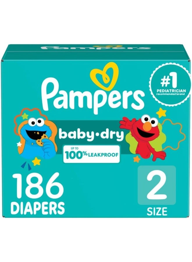 بامبرز حفاضات بامبرز بيبي دراي مقاس 2 عدد 186 - Image 1