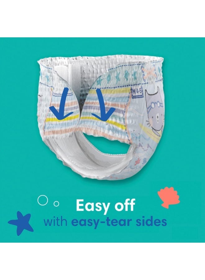 بامبرز حفاضات بامبرز سبلاشers للسباحة - الحجم م، 18 قطعة، سراويل سباحة للأطفال قابلة للتخلص منها بدون فجوات - Image 2