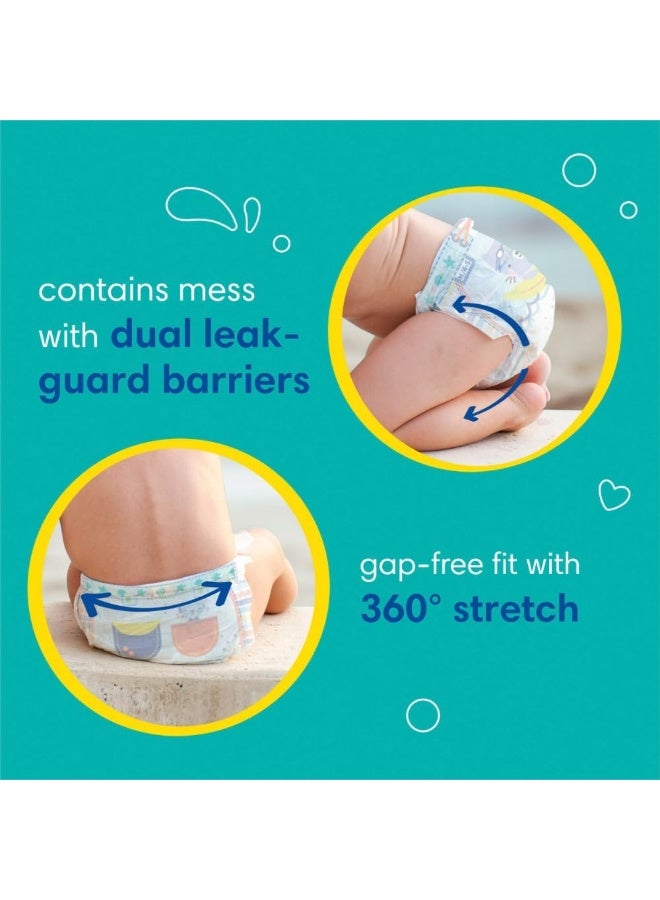 بامبرز حفاضات بامبرز سبلاشers للسباحة - الحجم م، 18 قطعة، سراويل سباحة للأطفال قابلة للتخلص منها بدون فجوات - Image 3