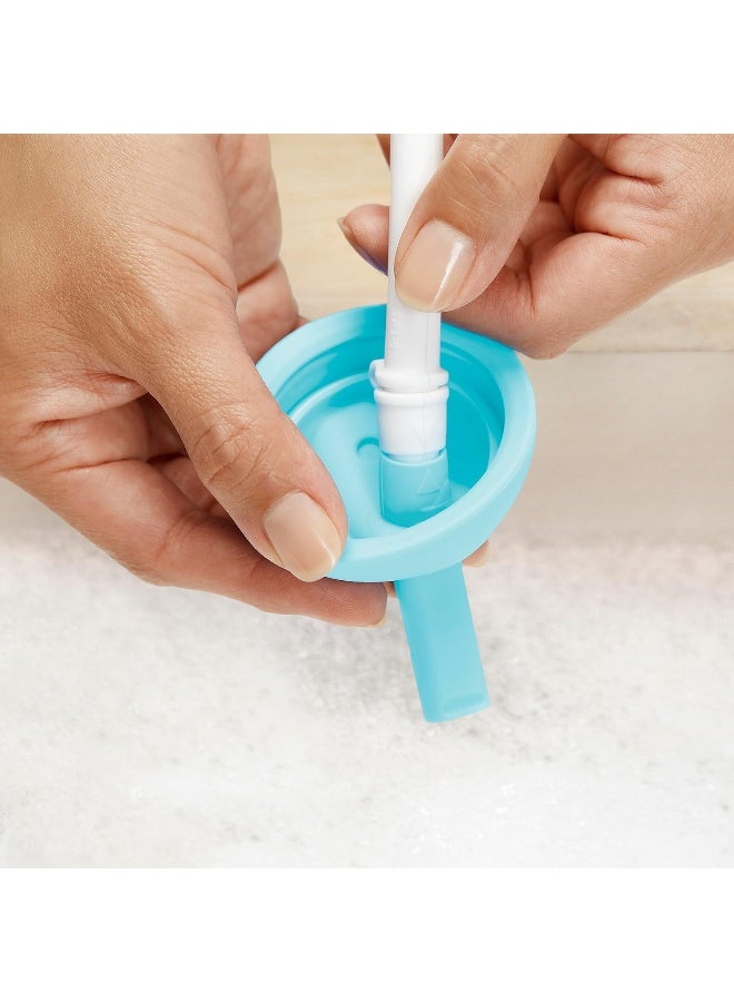 مونشكين Munchkin Simple Clean Straw Cup, 10 Ounce, 2 Pack, Pink/Blue - Image 2