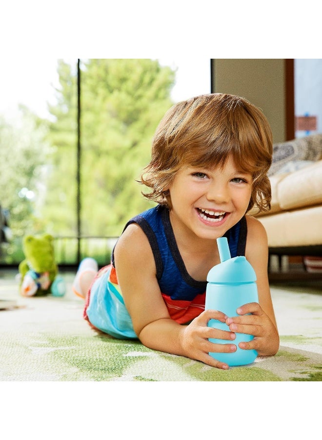 مونشكين Munchkin Simple Clean Straw Cup, 10 Ounce, 2 Pack, Pink/Blue - Image 4