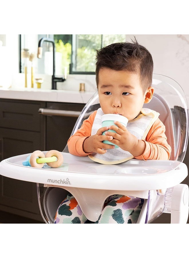 مونشكين Munchkin® C’est Silicone! Open Training Cup with Straw for Babies and Toddlers 6 Months+, 4 Ounce, Mint - Image 4