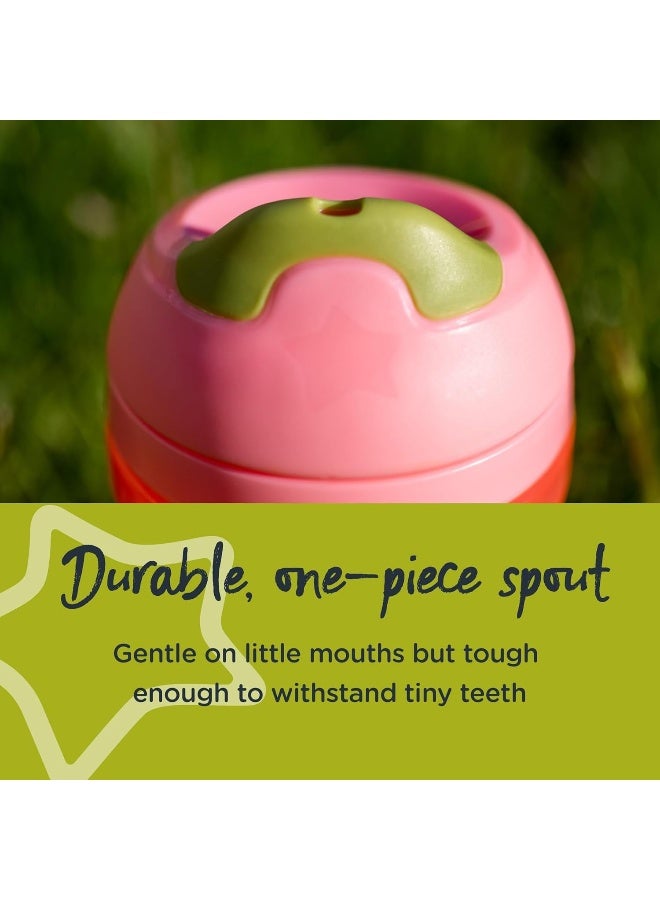 تومي تيبي Tommee Tippee Insulated Sippee Cup, Water Bottle for Toddlers, Spill-Proof | 9oz, 12m+, 3 Pack (Pink, Green & Orange) - Image 4