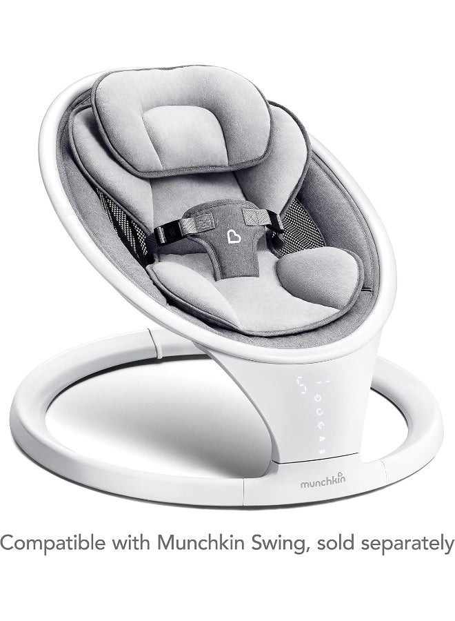 مونشكين حقيبة سفر لمهد مunchkin للأطفال مع مقبض، رمادي - Image 5