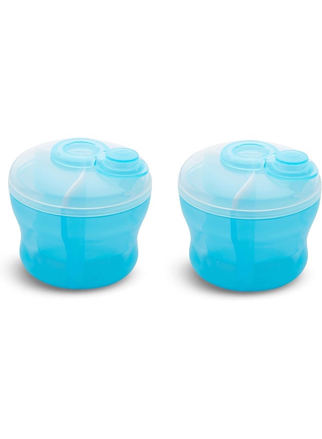 مونشكين حافظة حليب مunchkin®، خالية من BPA، 3 أقسام سعة 9 أونص، زرقاء، عبوة من 2 - Image 1