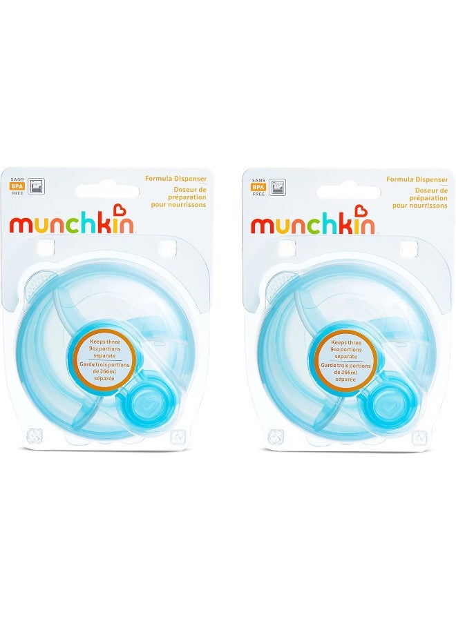 مونشكين حافظة حليب مunchkin®، خالية من BPA، 3 أقسام سعة 9 أونص، زرقاء، عبوة من 2 - Image 4