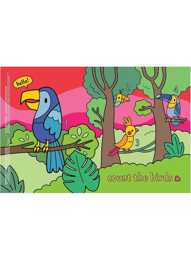 مونشكين حصيرة قصص مانشكن، أطباق قابلة للتخلص خالية من BPA للأطفال، قطعة واحدة - Image 2