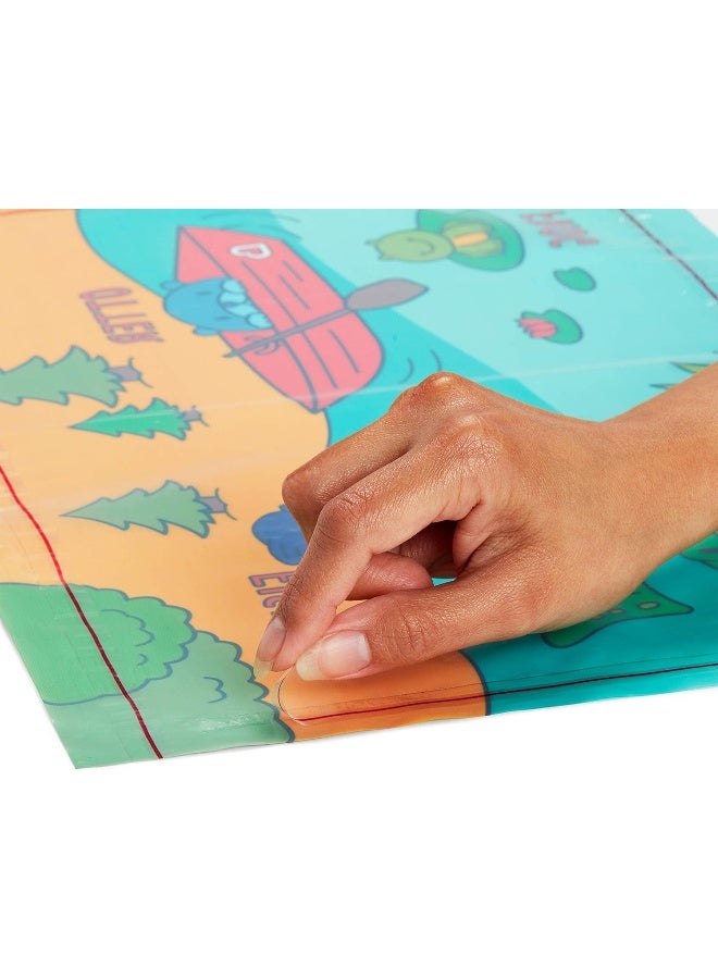 مونشكين حصيرة قصص مانشكن، أطباق قابلة للتخلص خالية من BPA للأطفال، قطعة واحدة - Image 4