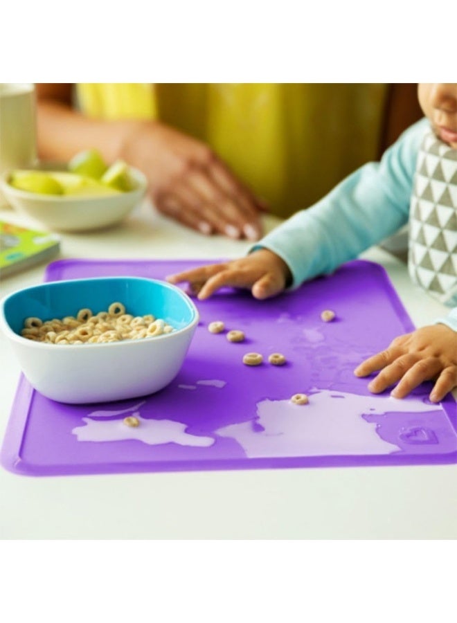 مونشكين Munchkin® Spotless™ Silicone Placemats for Kids, 2 Pack, Blue/Green - Image 4