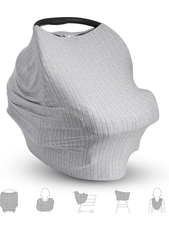 مونشكين Munchkin Brica XtraGuard 5-in-1 Car Seat Cover and Nursing Cover, Grey - Image 1