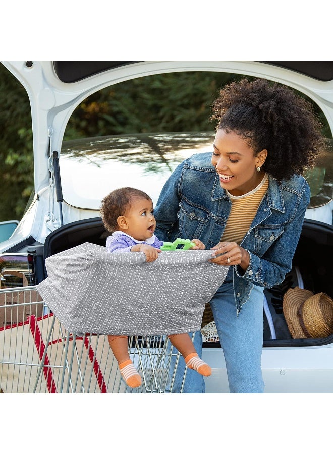 مونشكين Munchkin Brica XtraGuard 5-in-1 Car Seat Cover and Nursing Cover, Grey - Image 4