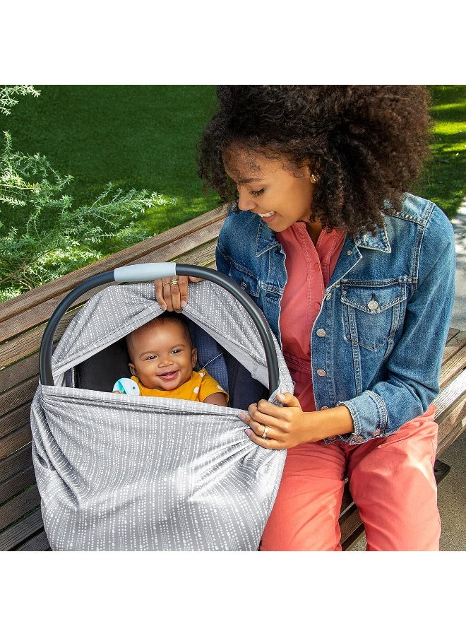 مونشكين Munchkin Brica XtraGuard 5-in-1 Car Seat Cover and Nursing Cover, Grey - Image 2