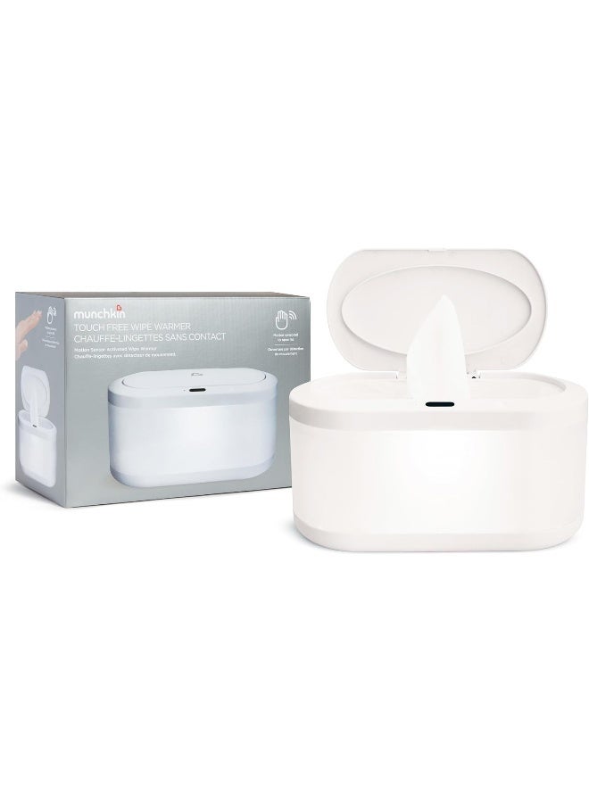 مونشكين سخان مناديل الأطفال من مانشكن بدون لمس مع ضوء ليلي ومستشعر حركة، أبيض - Image 1