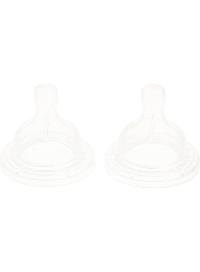 Philips AVENT Anti-Colic Nipple, clear, 2 Slow Flow, 2 Count - Image 1